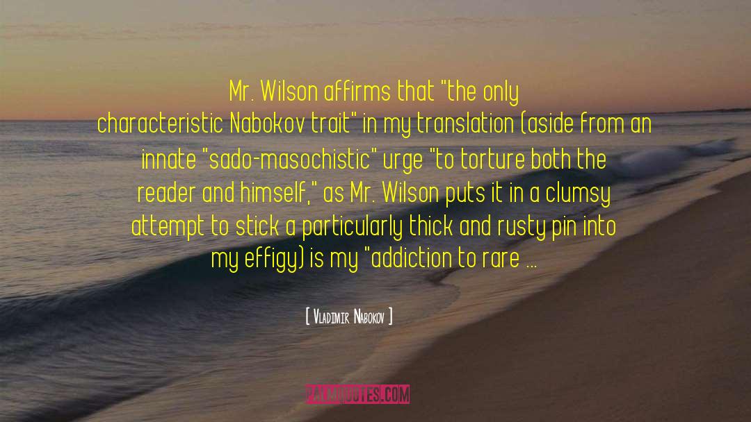 Masochistic quotes by Vladimir Nabokov