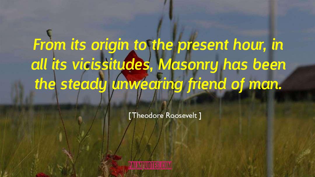 Masonry quotes by Theodore Roosevelt