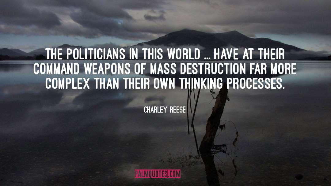 Mass Destruction quotes by Charley Reese