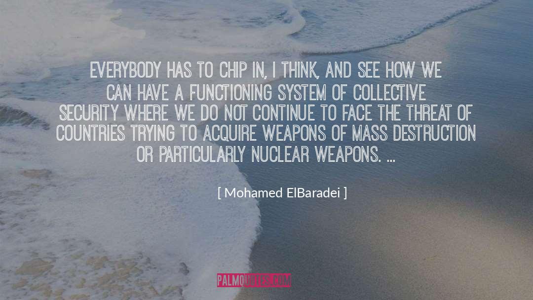 Mass Destruction quotes by Mohamed ElBaradei
