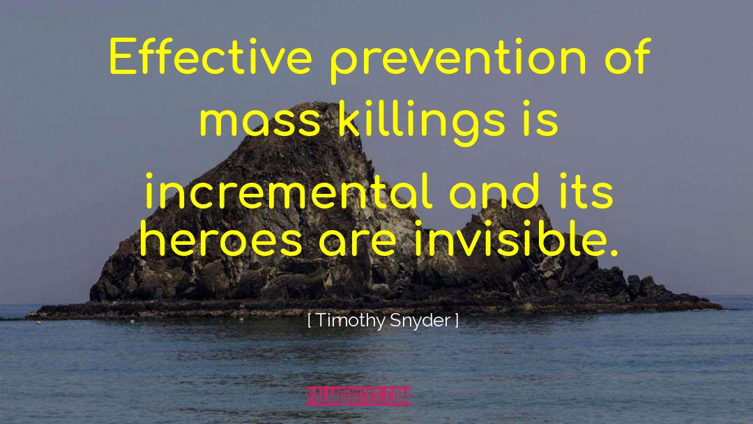 Mass Killings quotes by Timothy Snyder