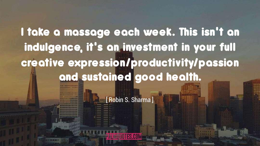 Massage quotes by Robin S. Sharma