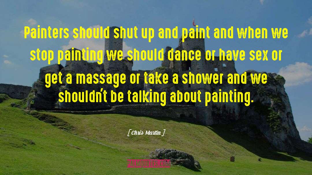 Massage quotes by Chris Martin