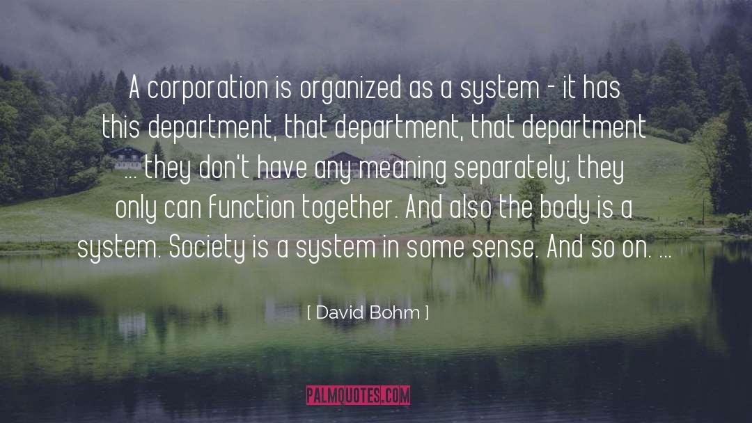 Massieu Function quotes by David Bohm