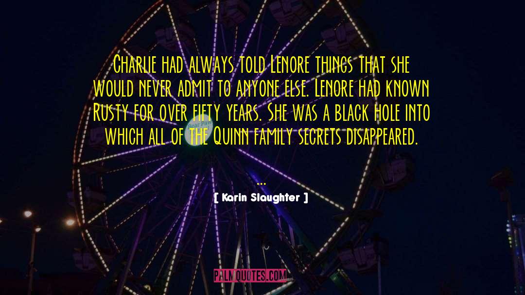 Massive Black Hole quotes by Karin Slaughter