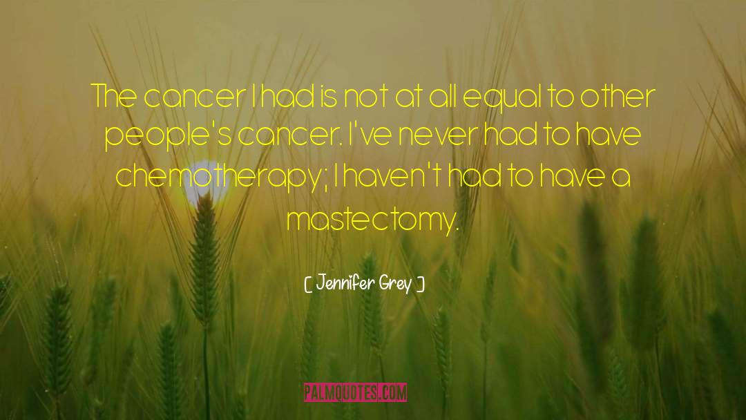 Mastectomy quotes by Jennifer Grey