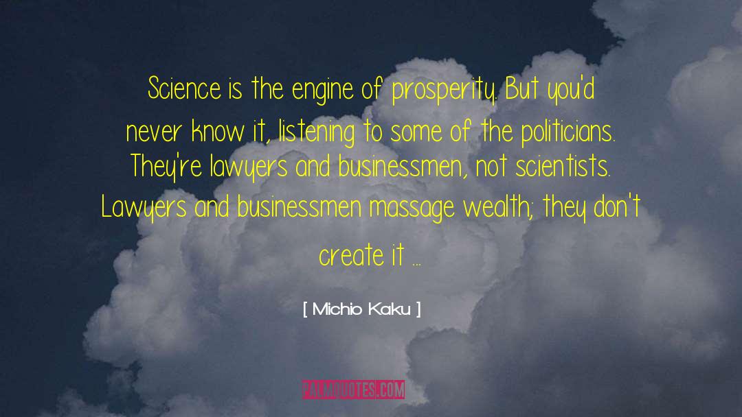 Masterpeace Massage quotes by Michio Kaku