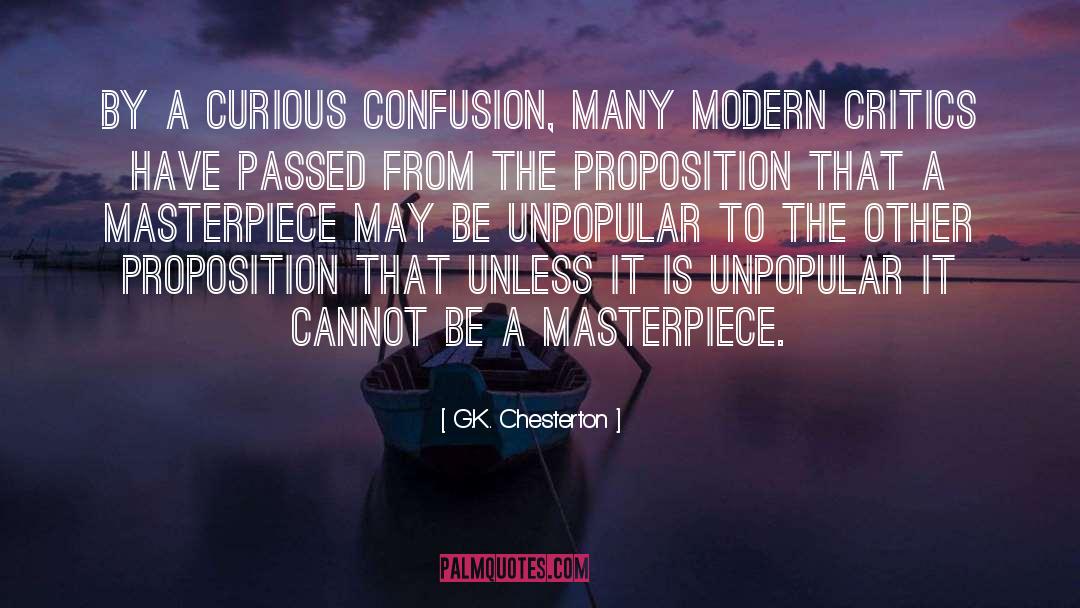 Masterpiece quotes by G.K. Chesterton