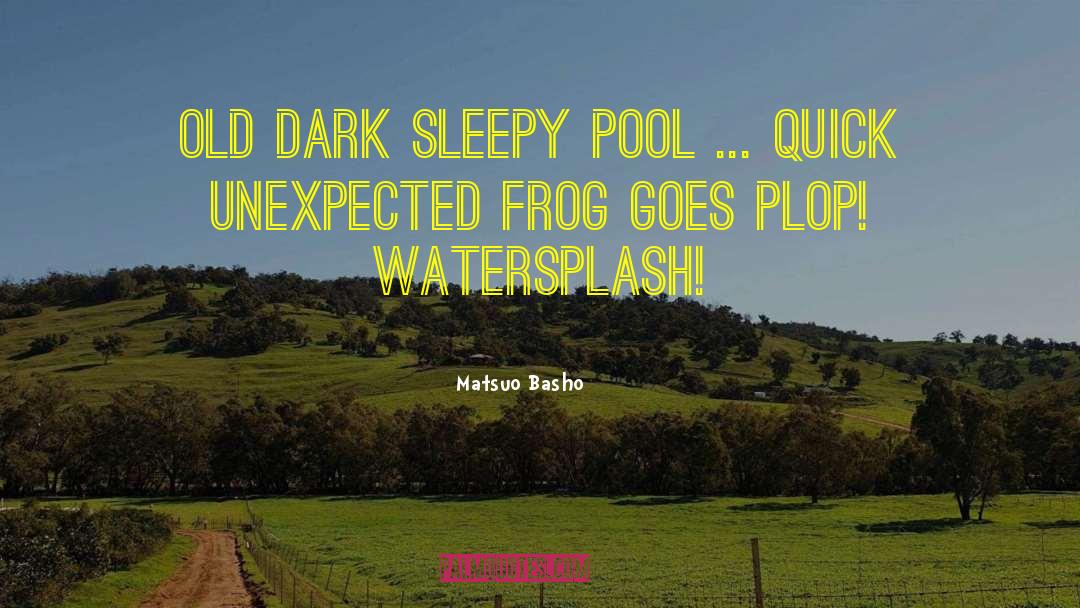 Masterton Pool quotes by Matsuo Basho