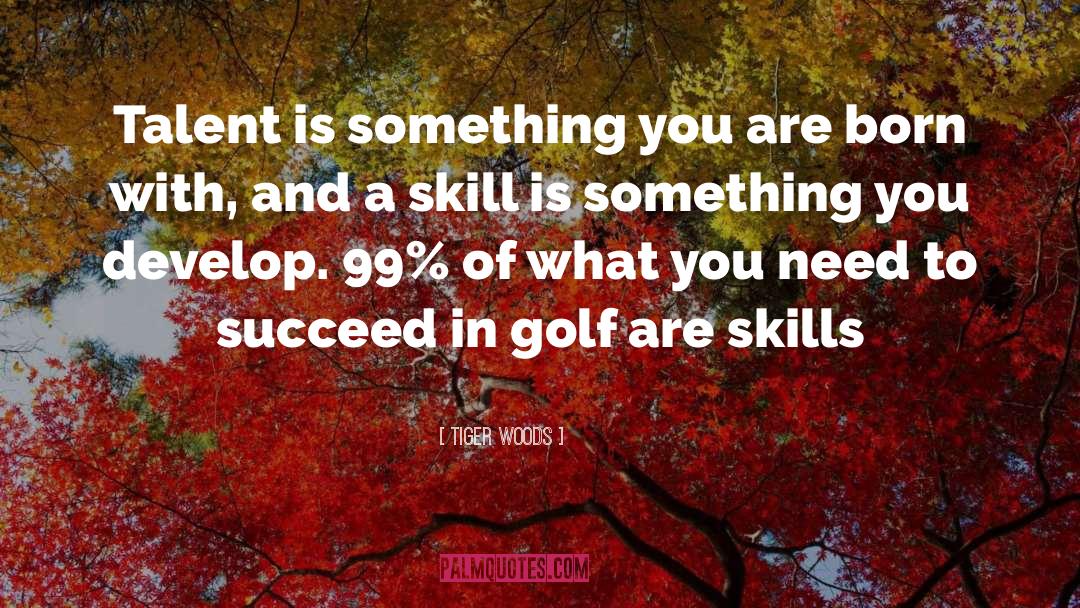 Mastery Of Skills quotes by Tiger Woods