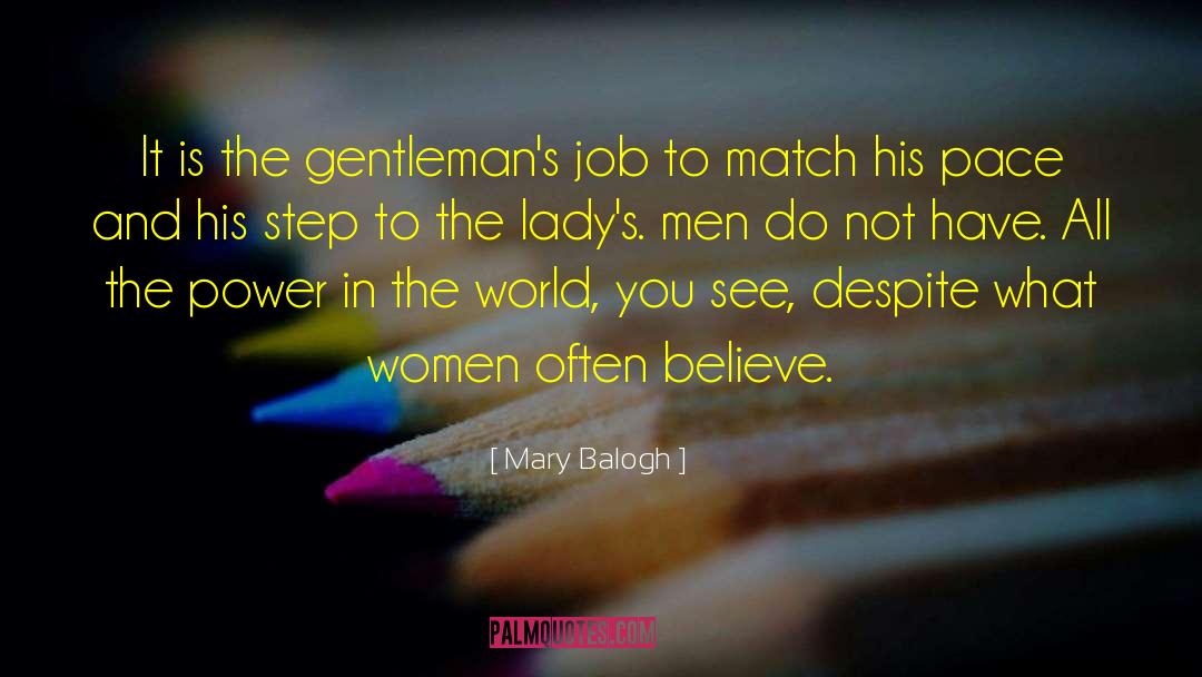 Match Maker quotes by Mary Balogh