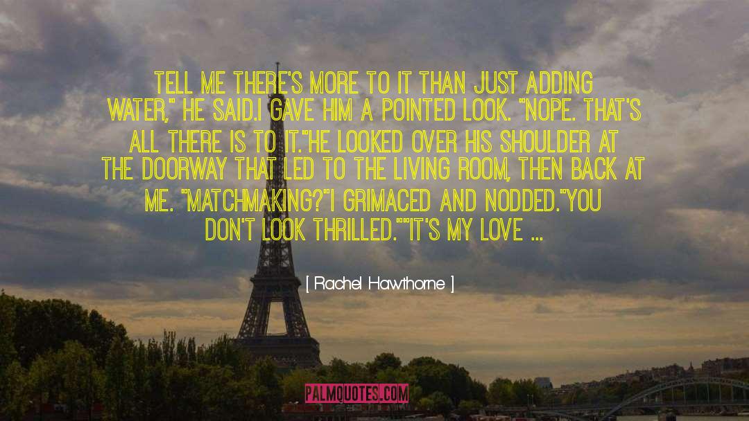 Matchmaking quotes by Rachel Hawthorne