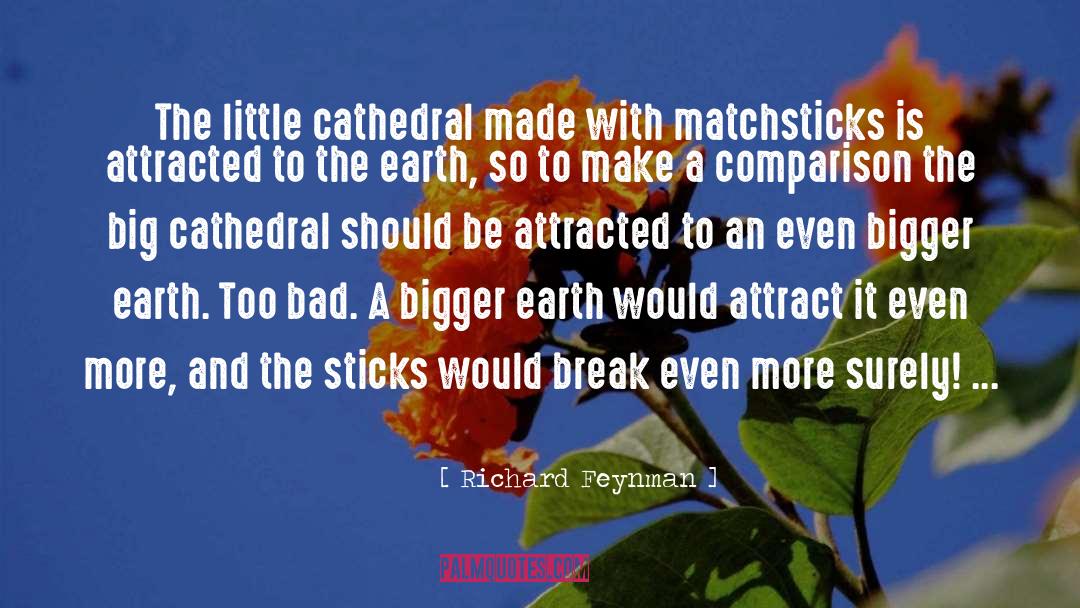 Matchsticks quotes by Richard Feynman