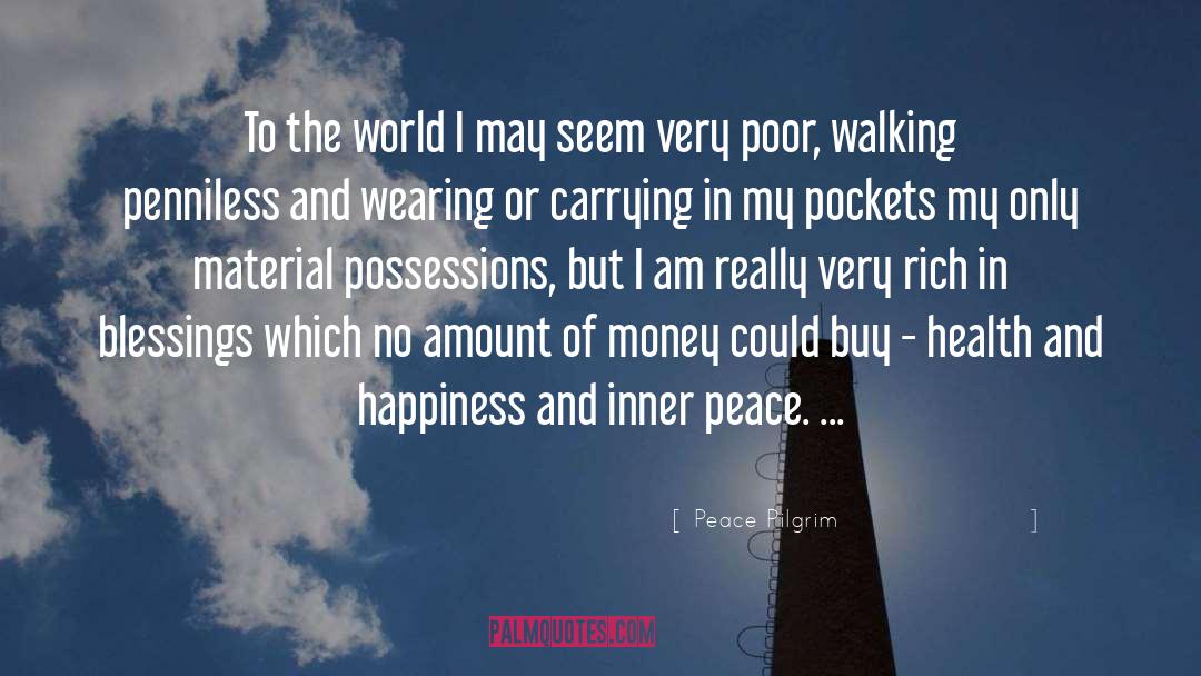 Material Possessions quotes by Peace Pilgrim