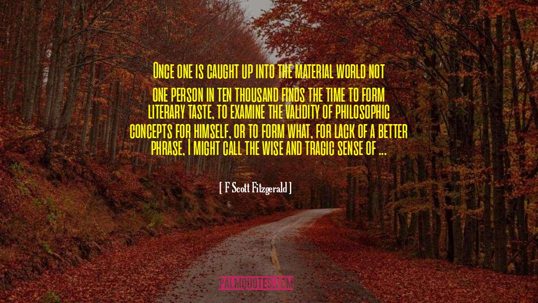 Material World quotes by F Scott Fitzgerald