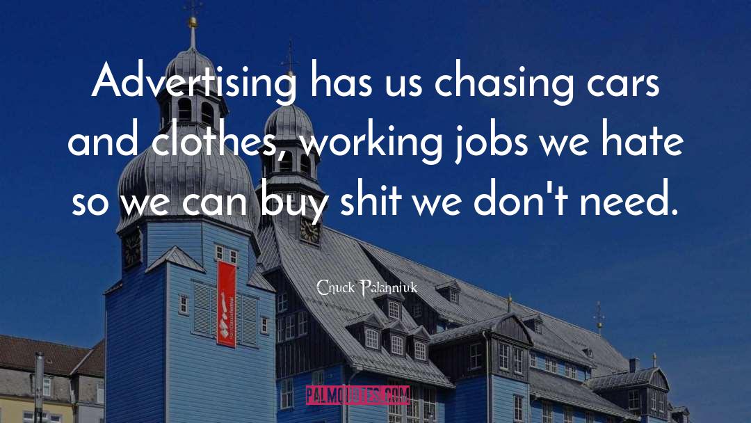Materialism quotes by Chuck Palahniuk
