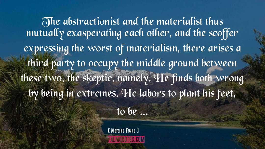 Materialism Versus Spiritualism quotes by Marsilio Ficino