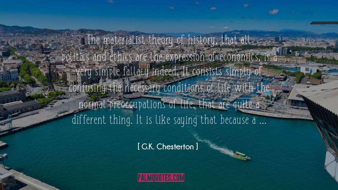 Materialist quotes by G.K. Chesterton