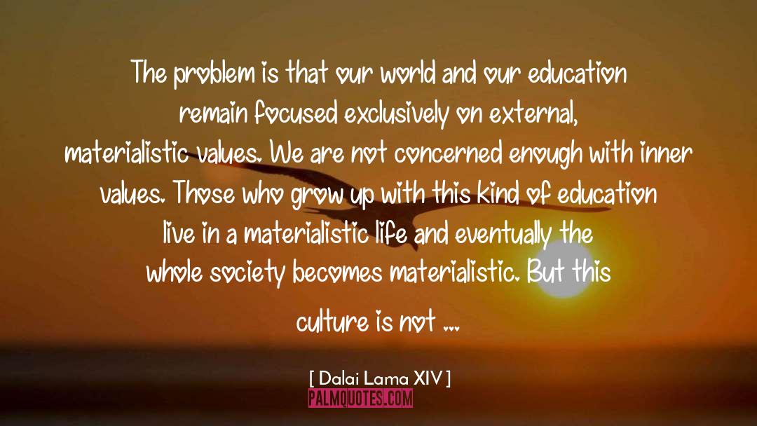 Materialistic quotes by Dalai Lama XIV