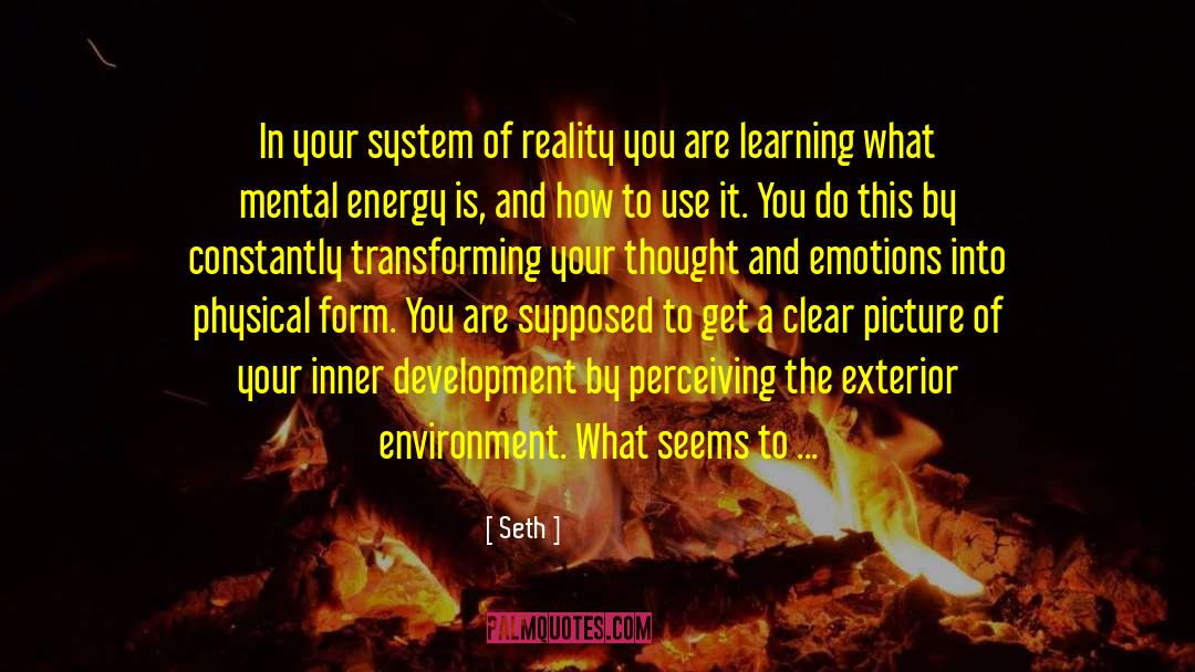 Materialization quotes by Seth