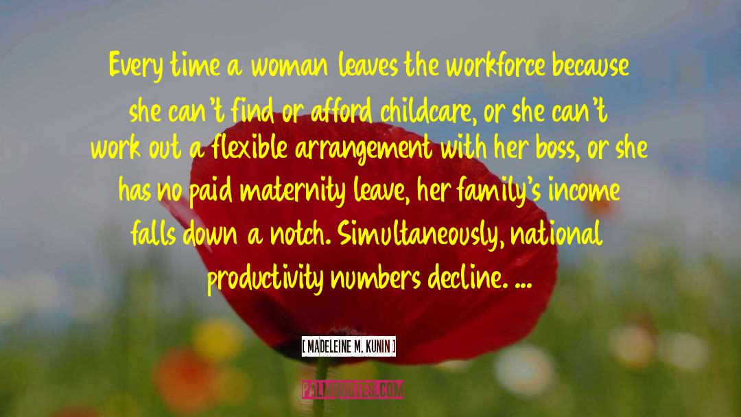 Maternity Leave quotes by Madeleine M. Kunin