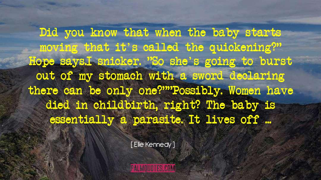 Maternity quotes by Elle Kennedy