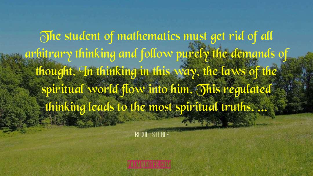 Math And Life quotes by Rudolf Steiner