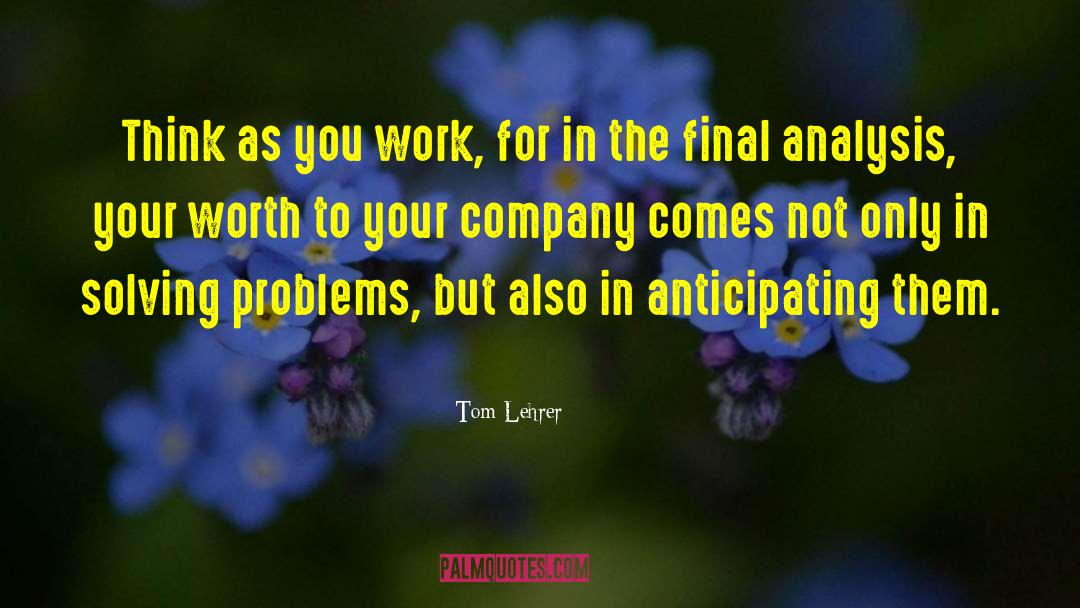 Mathematical Analysis quotes by Tom Lehrer