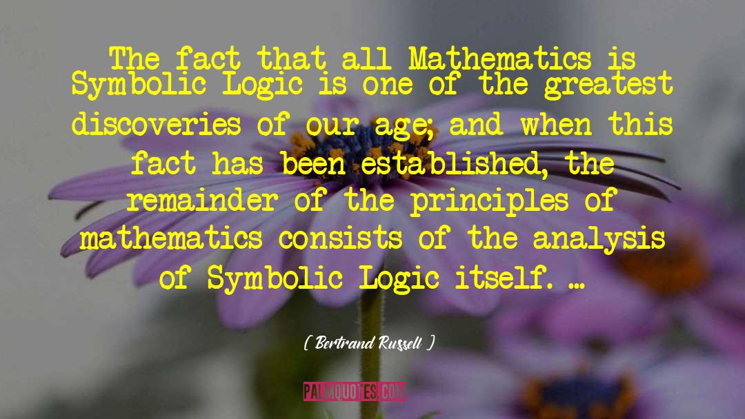 Mathematical Logic quotes by Bertrand Russell