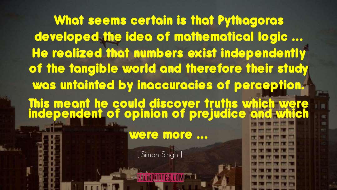 Mathematical Logic quotes by Simon Singh