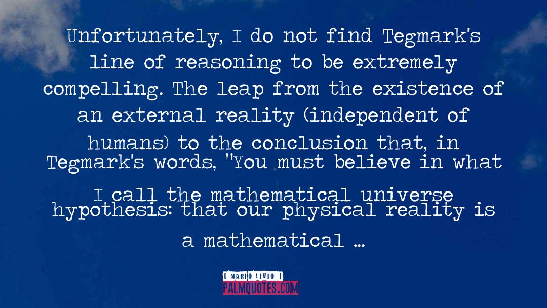 Mathematical quotes by Mario Livio