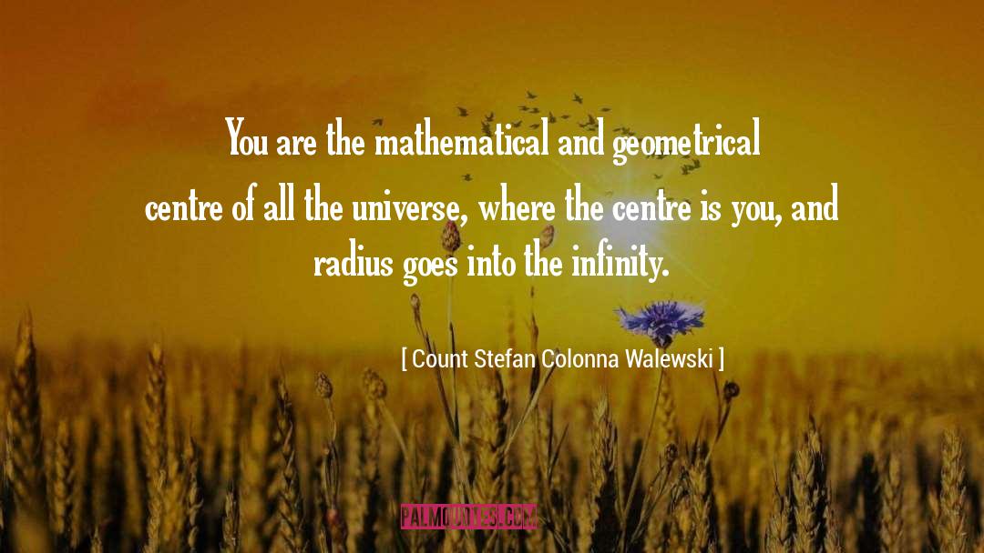 Mathematical quotes by Count Stefan Colonna Walewski