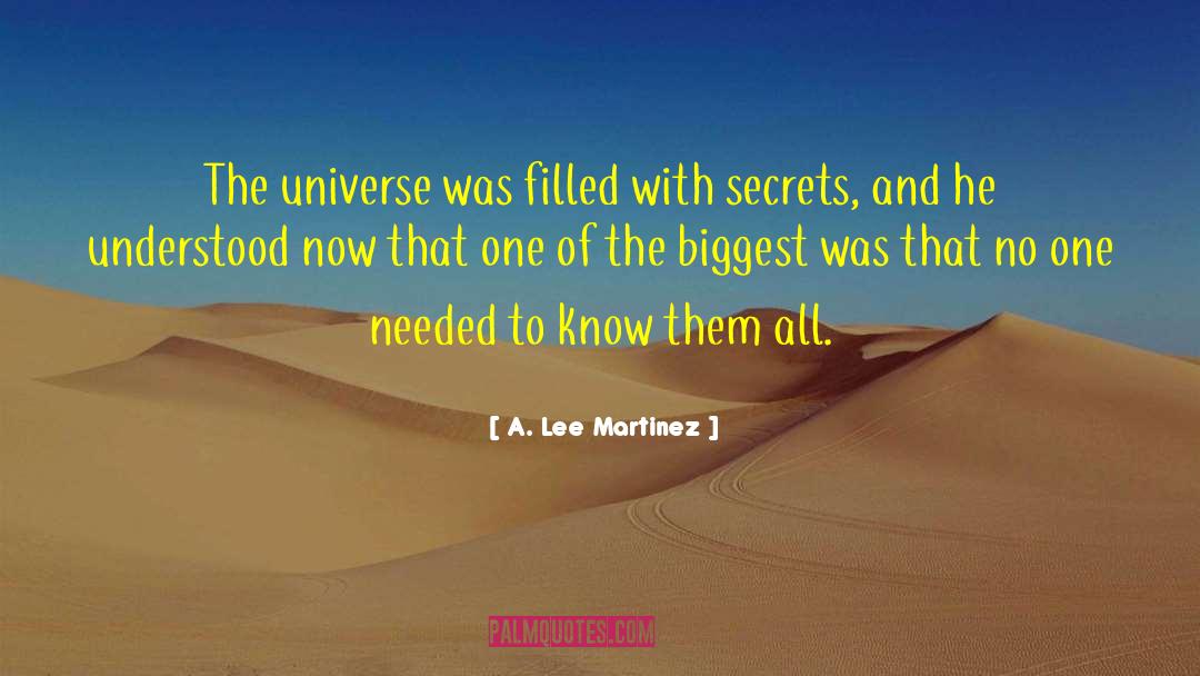 Mathematical Secrets quotes by A. Lee Martinez