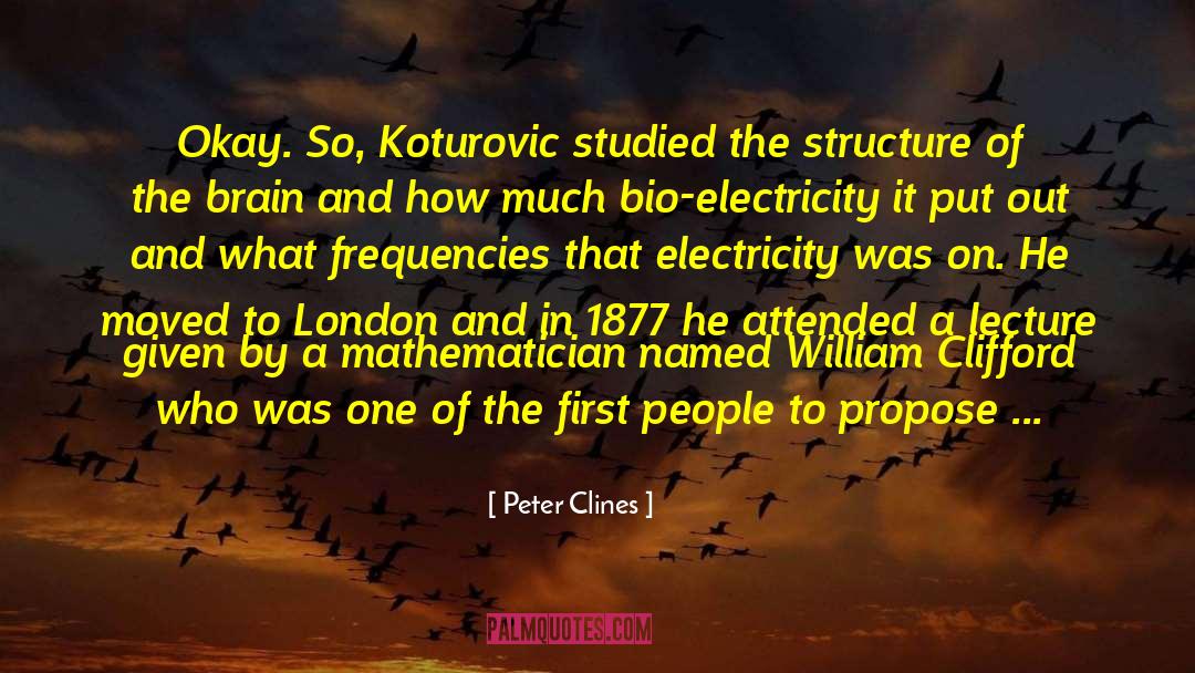 Mathematician quotes by Peter Clines