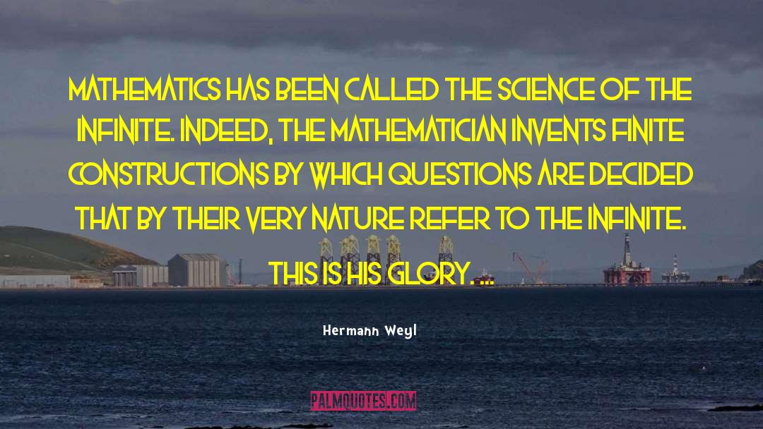 Mathematician quotes by Hermann Weyl