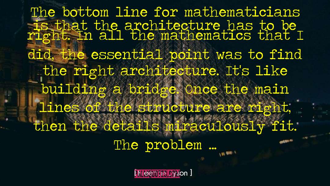 Mathematicians quotes by Freeman Dyson