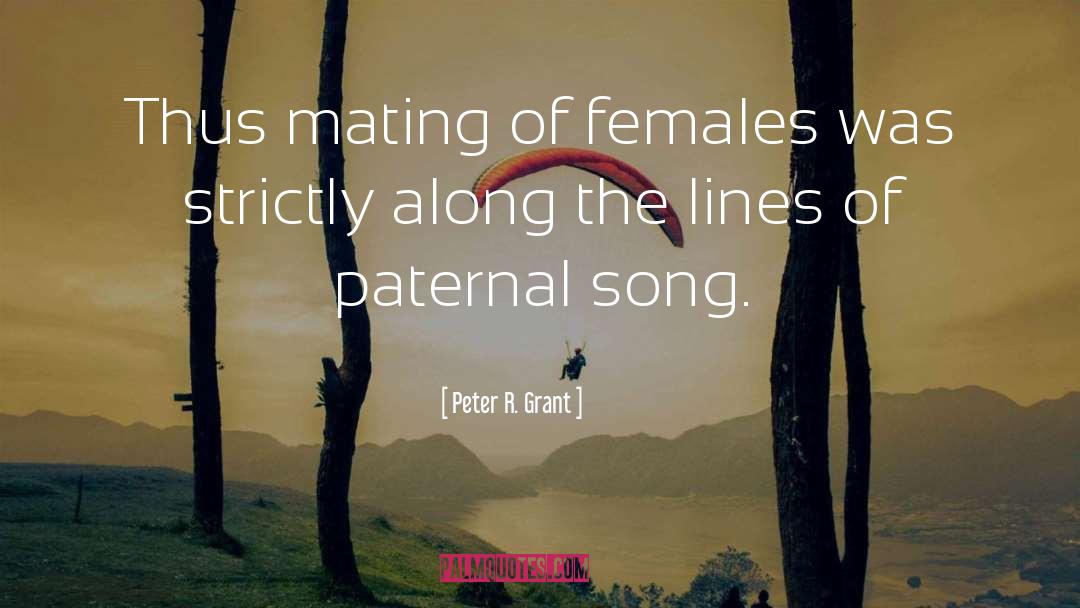 Mating quotes by Peter R. Grant