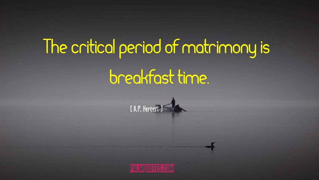 Matrimony quotes by A.P. Herbert