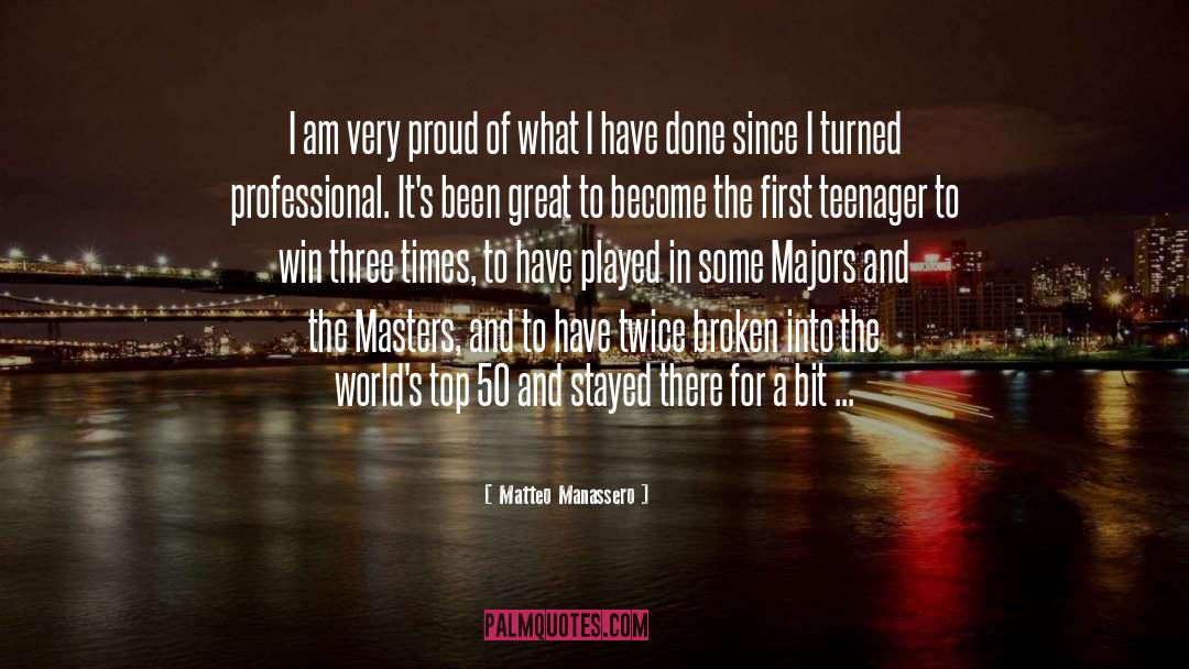 Matteo quotes by Matteo Manassero
