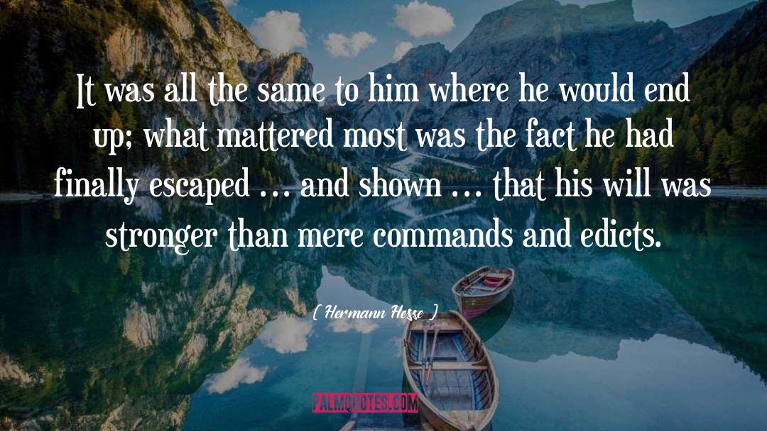 Mattered quotes by Hermann Hesse