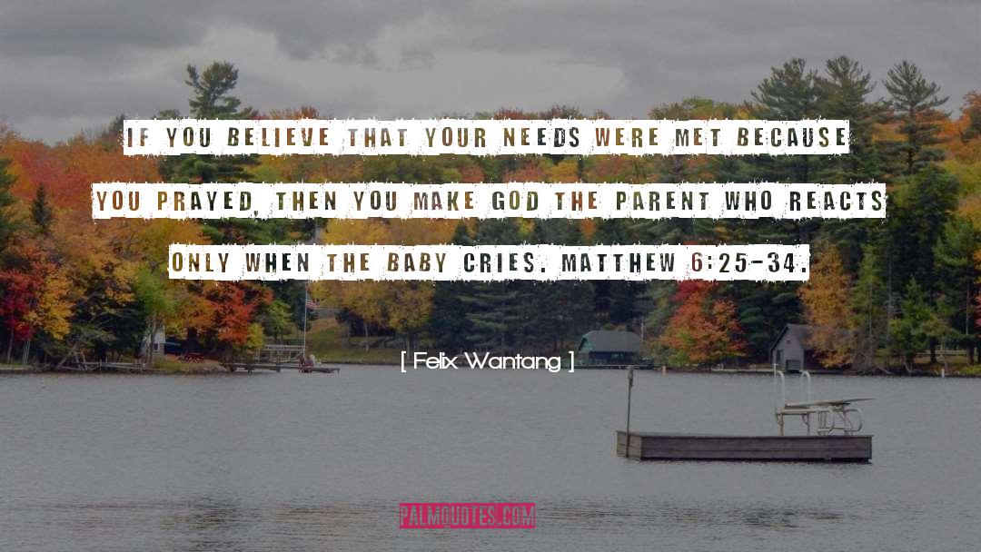 Matthew 6 28 quotes by Felix Wantang