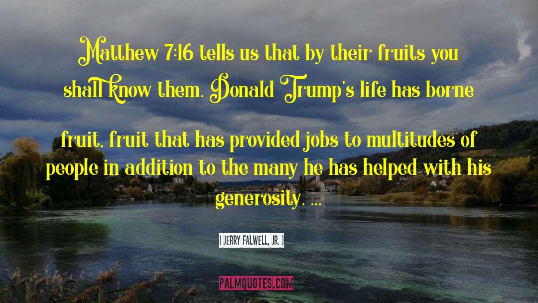 Matthew 7 1 quotes by Jerry Falwell, Jr.