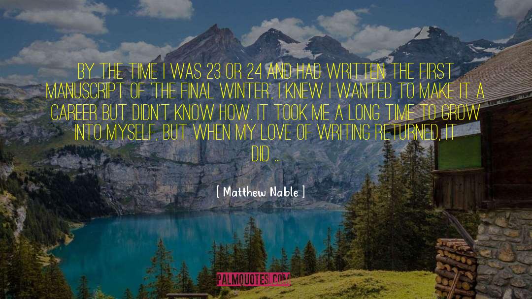 Matthew Rohrer quotes by Matthew Nable