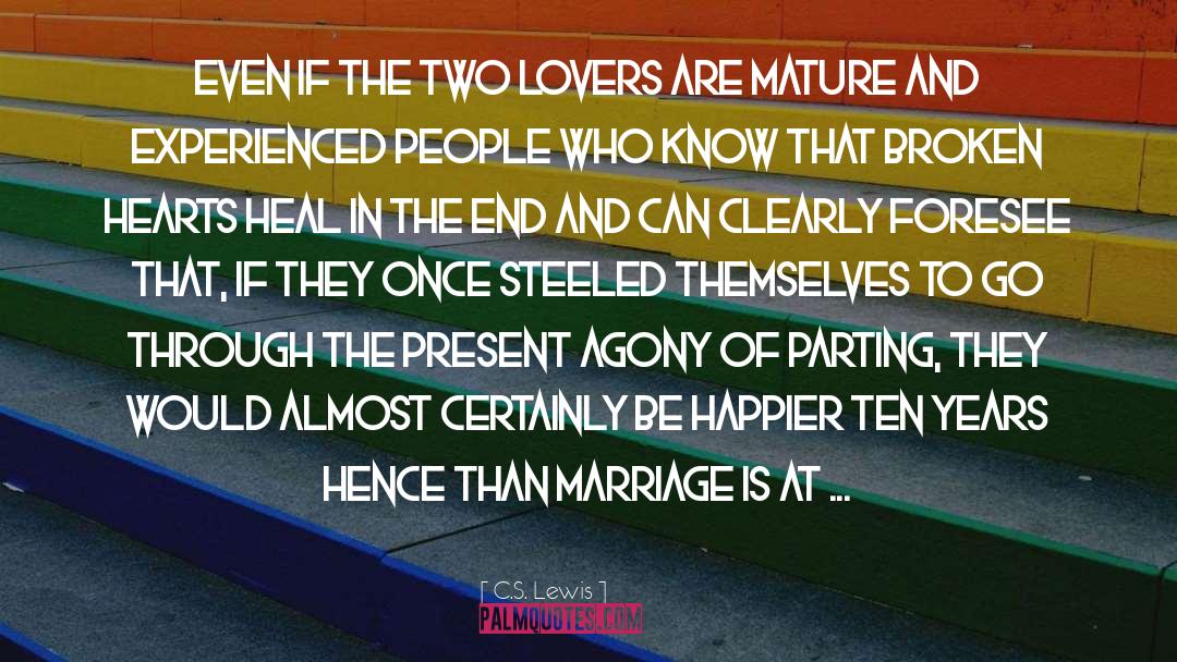 Mature Couple quotes by C.S. Lewis