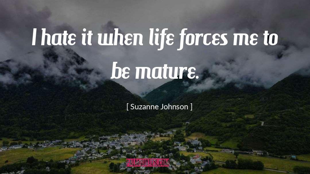 Mature Feminism quotes by Suzanne Johnson