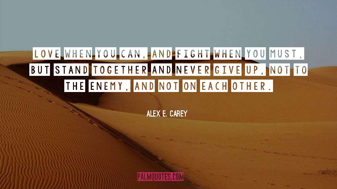 Mature Love quotes by Alex E. Carey