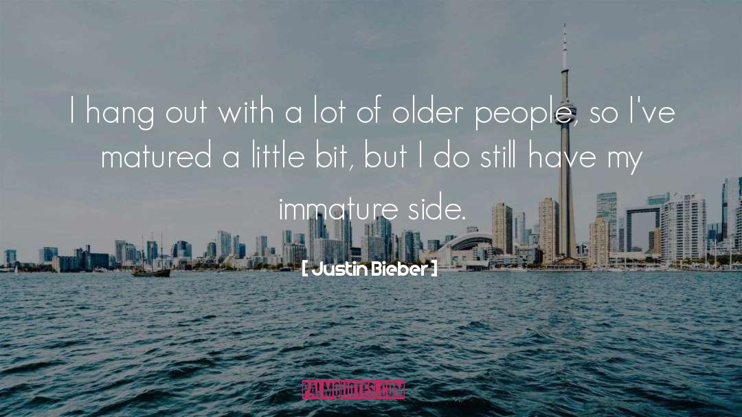 Matured quotes by Justin Bieber