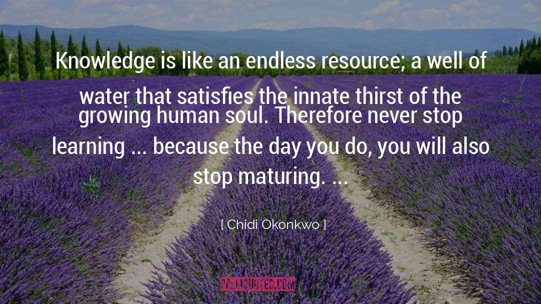 Maturing quotes by Chidi Okonkwo