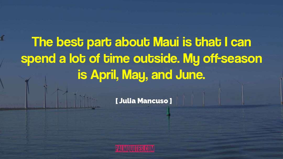 Maui quotes by Julia Mancuso