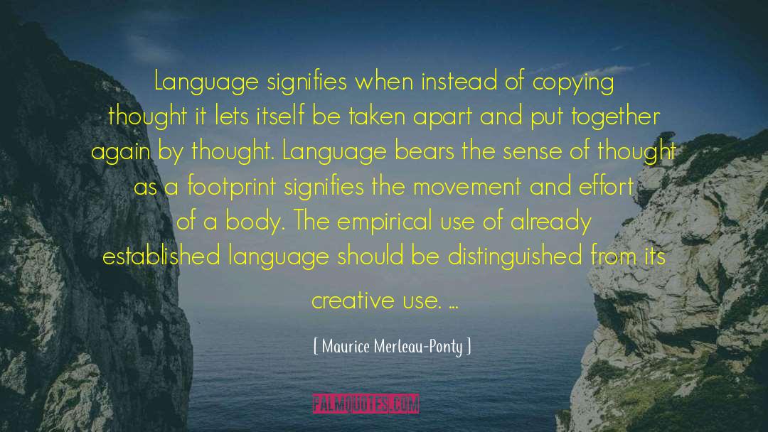 Maurice Barrymore quotes by Maurice Merleau-Ponty